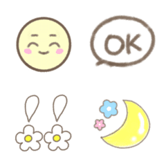 Soft Pastel Flower Emoji - Daily Use