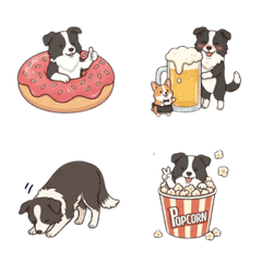 甜點和邊境牧羊犬的表情符號