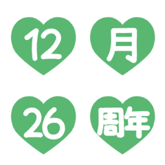 Countdown in my fave color: Green