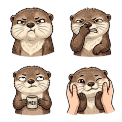 可愛小水獺3表情貼