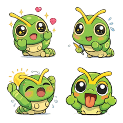 I Am Not Green Caterpillar Sticker