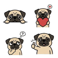 ずっと使えるパグの絵文字
