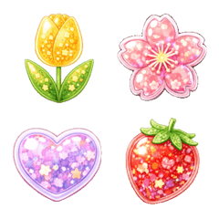 Spring Puffy Shaker Resin Emoji Vol.2