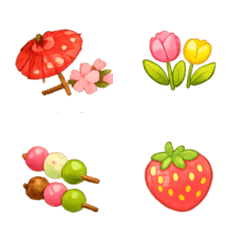 Soft Spring Decorative Emojis