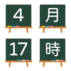 Blackboard numbers emoji