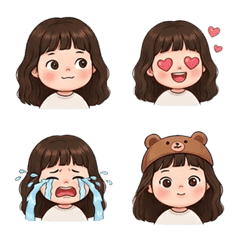 Cute Girl brown hair