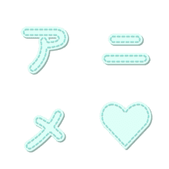 อักษรปักดุ๊กดิ๊ก Letter Emoji 090