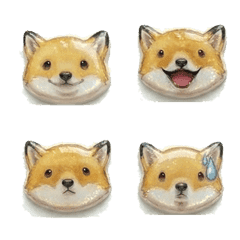 Fox Puffy Emoji 40pcs