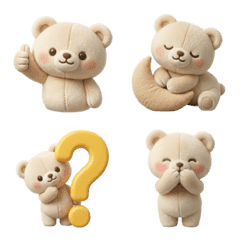 Plush Teddy Bear Emoji