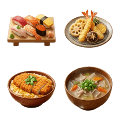Japanese Food Emojis Vol.1