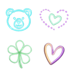 Soft Neon Symbols Emoji