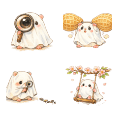 蓋著床單到處跑的小倉鼠