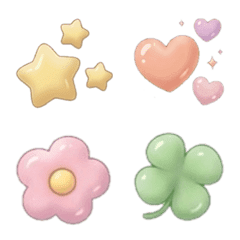 Simple and cute pastel-colored emojis6