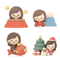 3D simple cute girl Emoji #resale