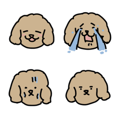 40種表情的可愛玩具貴賓犬