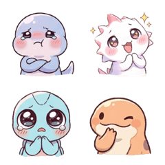 装可爱软萌两栖生物(?)表情符号