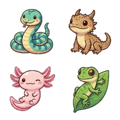 large collection of reptiles