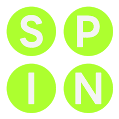 圓形搶眼色塊 字母表情貼 008