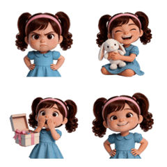 リトルブルーシスターの絵文字ステッカー