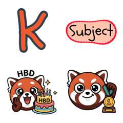 小熊貓和手寫字體