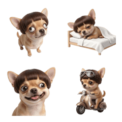 Chihuahua with a hilarious hairstyle