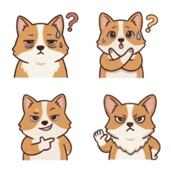 コーギーの絵文字ステッカー