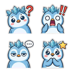 海藍寶QQ企鵝：萌日常反應表情貼