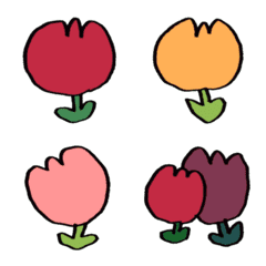 チューリップの絵文字10▼