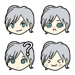 Daily Silver-Haired Chibi Expressions