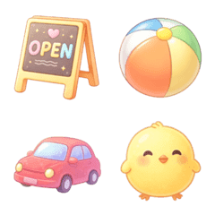 Cute pastel icons for everyday Settwo