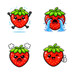 Strawberry LINE emoji