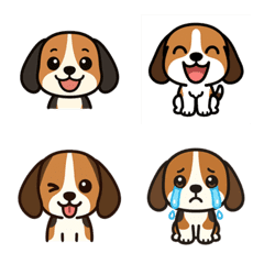 Beagle Face Emotions
