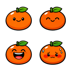 Mandarin orange LINE emoji