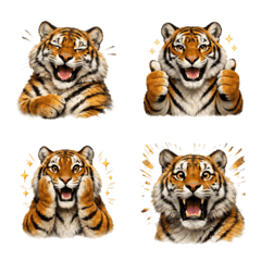 可愛！老虎表情符號