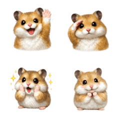 可愛！倉鼠表情符號