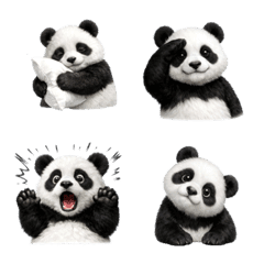 可愛！熊貓表情符號