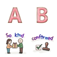 alphabet and icons A mesh apricot