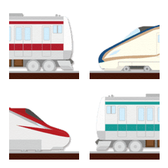 つなげて遊べる なが〜い電車の絵文字2