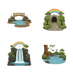 Wild Waterfalls Icons
