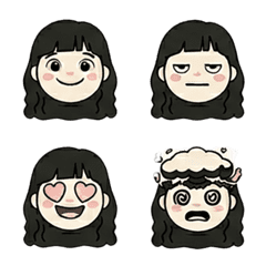 Mini Girl black hair