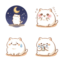 Poyon: The Squishy White Cat