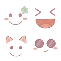 Simple and cute emoticons 2