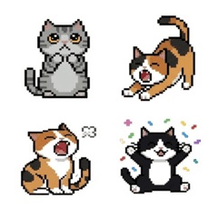 Pixel cute cats