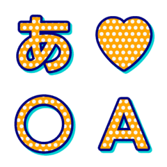 Rolling Pop Art Polka Dot Emoji 007