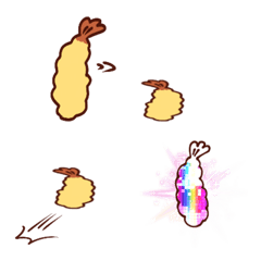 A fried shrimp that won't stop wriggling