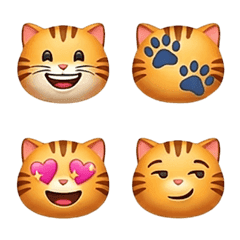 Orange fat Cat emoji
