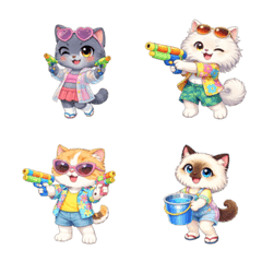Songkran Cats