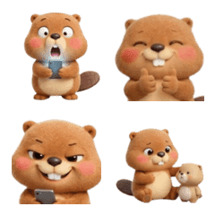 Cute Beaver Emoji