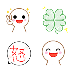 Everyday casual emoji doodles