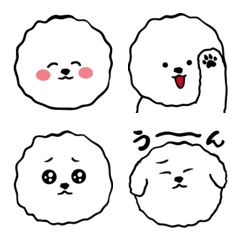 Bichon Frise various face Emojis